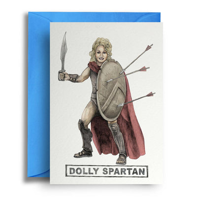 Dolly Spartan - Greetings Card