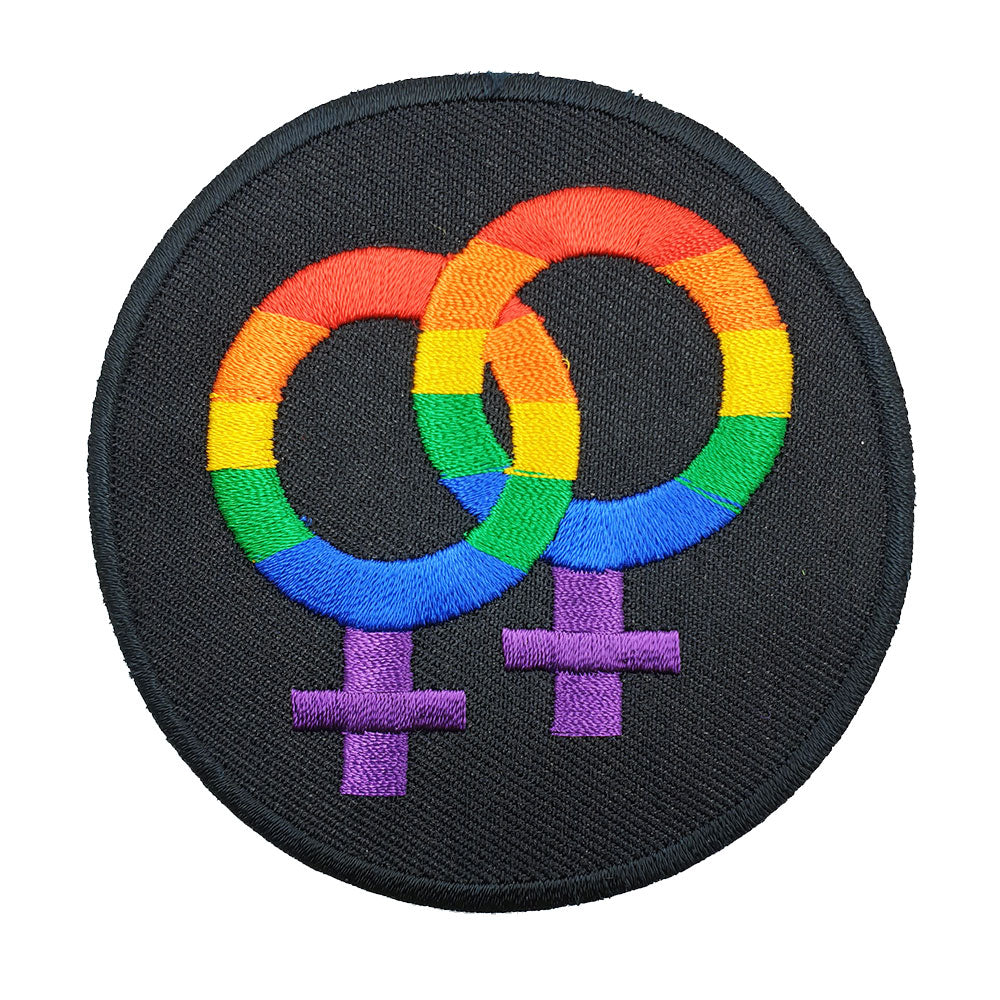 Gay Pride Rainbow Double Mars Iron-On Patch