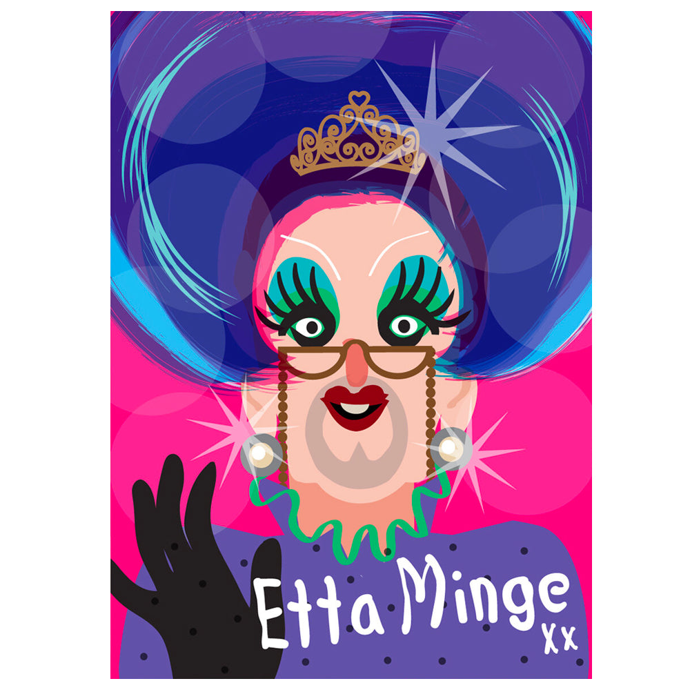 Life's A Drag - Etta Minge Greetings Card