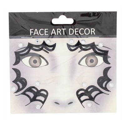 Halloween Face Stickers - Spider Webs