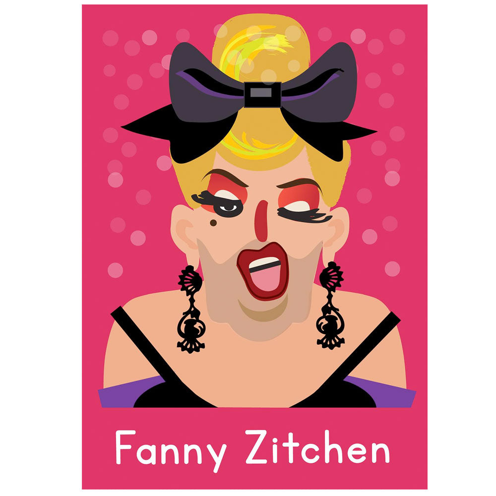 Life's A Drag - Fanny Zitchen Greetings Card