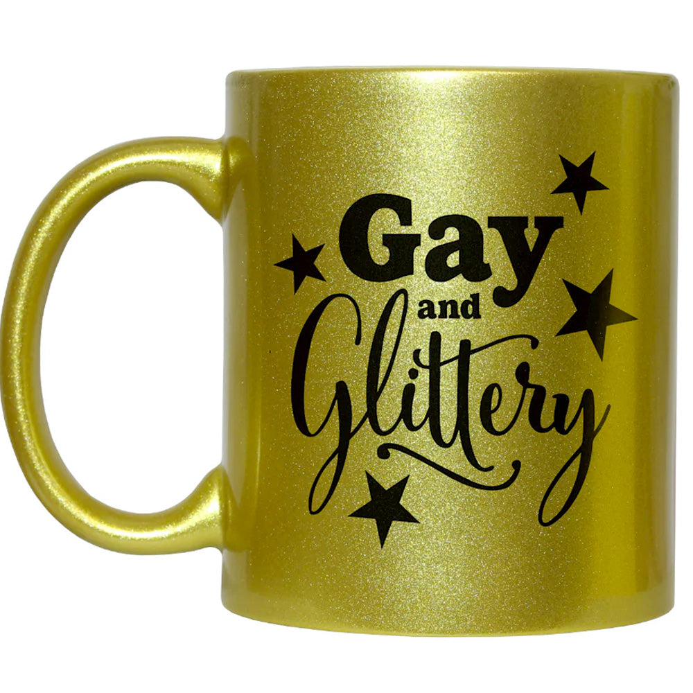 Gay & Glittery Gold Ceramic Mug