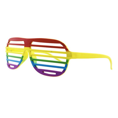Gay Pride Rainbow Shutter Shade Glasses