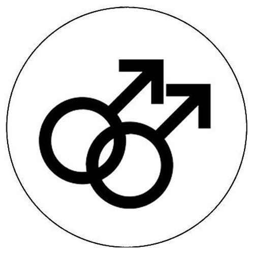 Gay Symbol Small Pin Badge