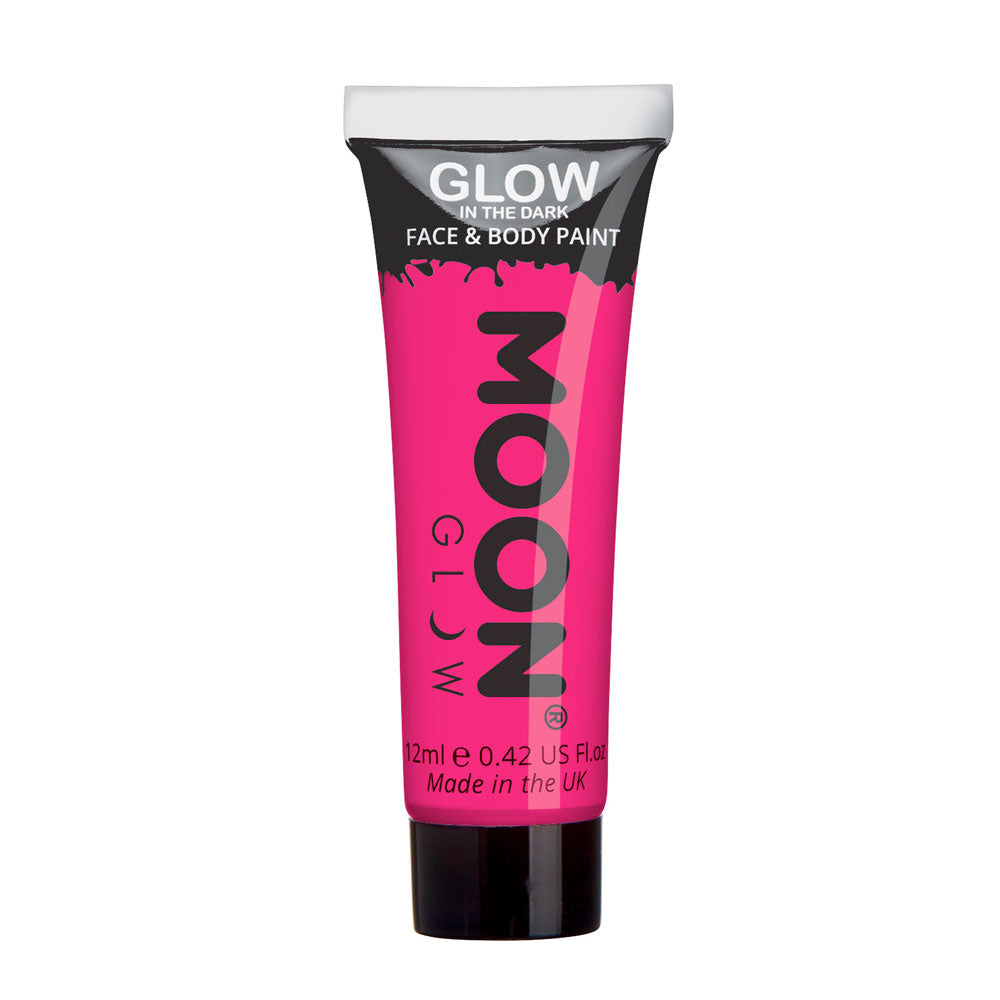 Moon Creations Glow In The Dark Face & Body Paint - Pink