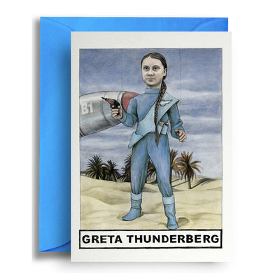 Greta Thunderberg - Greetings Card