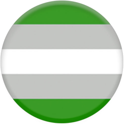 Greyromantic Flag Small Button Badge
