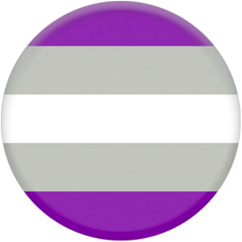 Greysexual Flag Small Button Badge