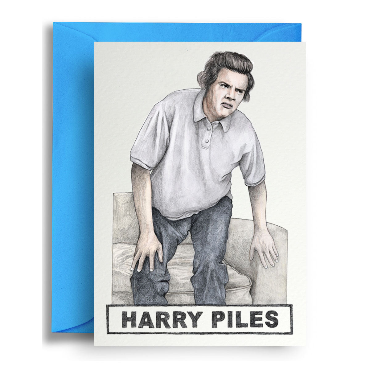 Harry Piles - Greetings Card