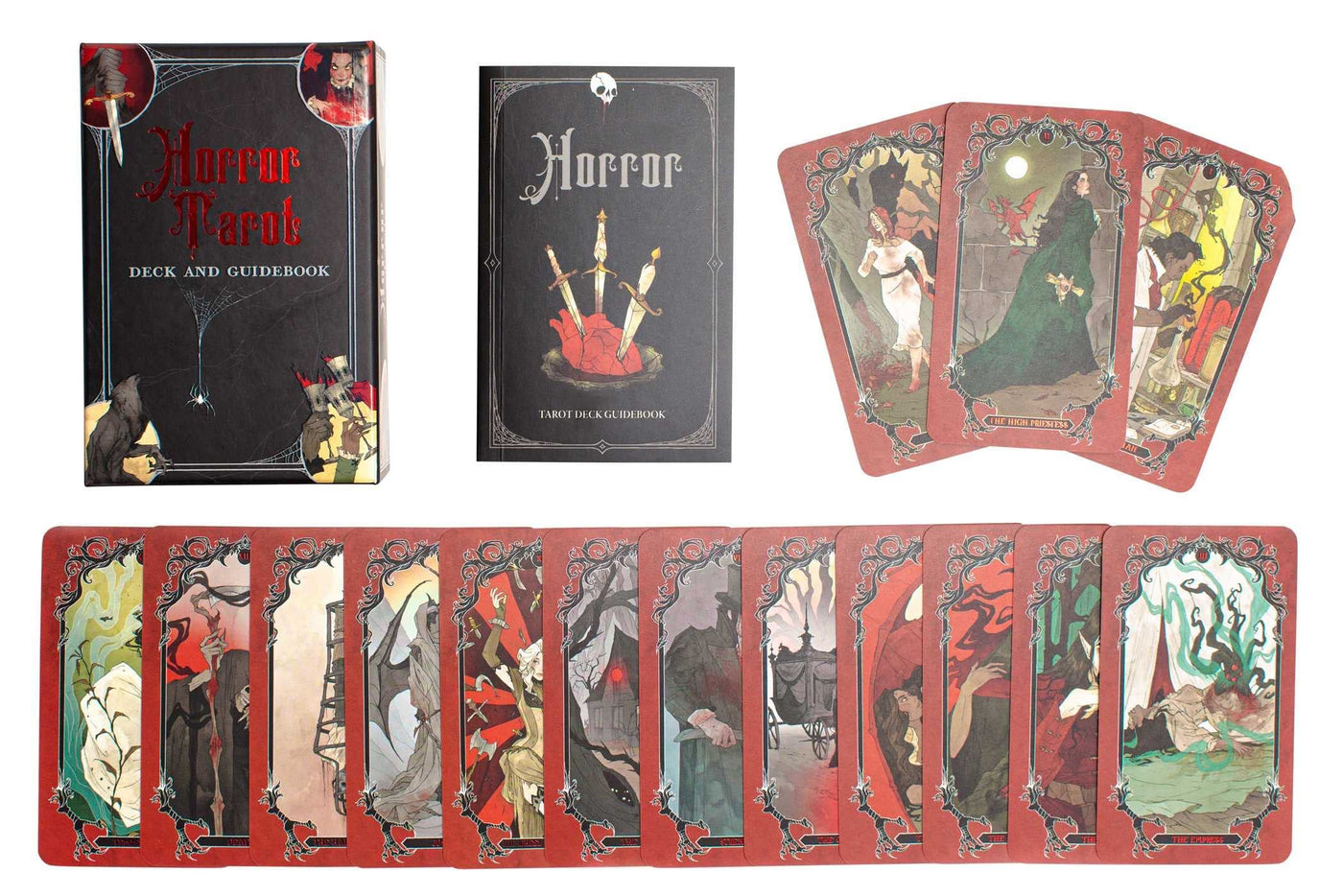 Horror Tarot Cards & Guidebook