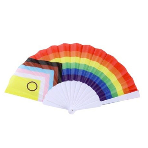 Intersex Progress Pride Hand Fan - Medium 23cm