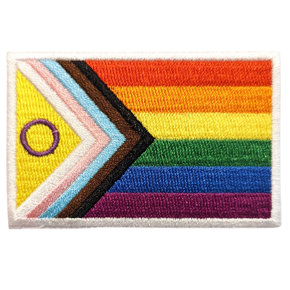 Intersex Progress Pride Rectangular Embroidered Iron-On Festival Patch