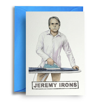 Jeremy Irons Greetings Card