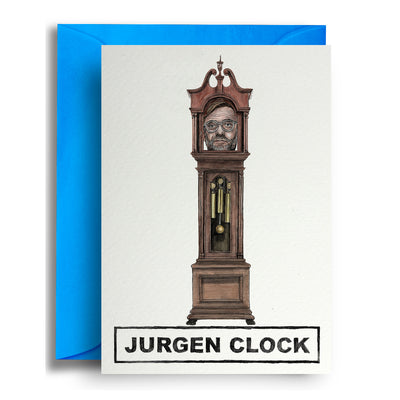 Jurgen Clock - Greetings Card