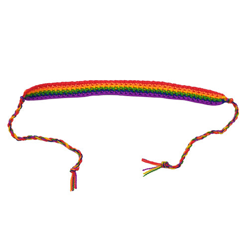 Gay Pride Rainbow Knitted Friendship Bracelet