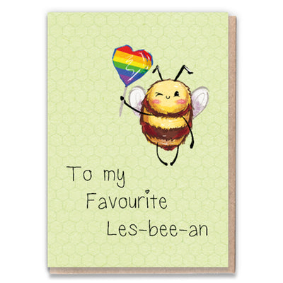 Les-Bee-an - Lesbian Greetings Card