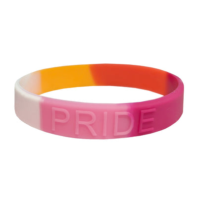 Lesbian Pride Transgender Silicone Wristband