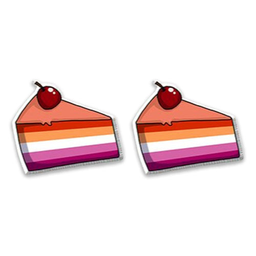 Lesbian Cake Stud Earrings