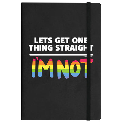 Let's Get One Thing Straight Black A5 Hard Cover Notebook