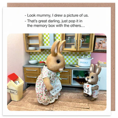 Just Pop It In The Memory Box - Greetings Card