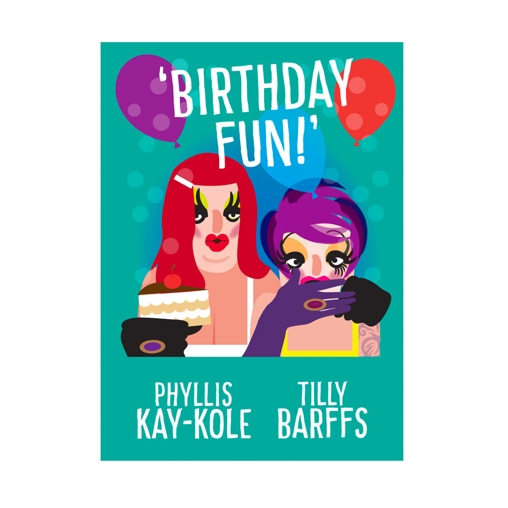 Life's A Drag - Birthday Fun! Greetings Card