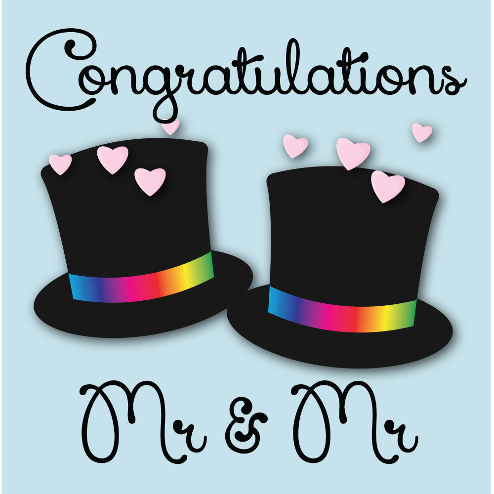Congratulations Mr & Mr - Gay Wedding Card