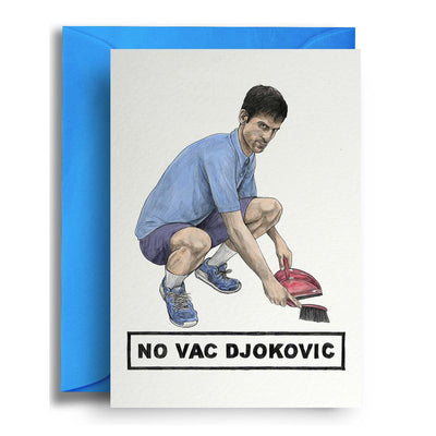 No Vac Djokovic - Greetings Card