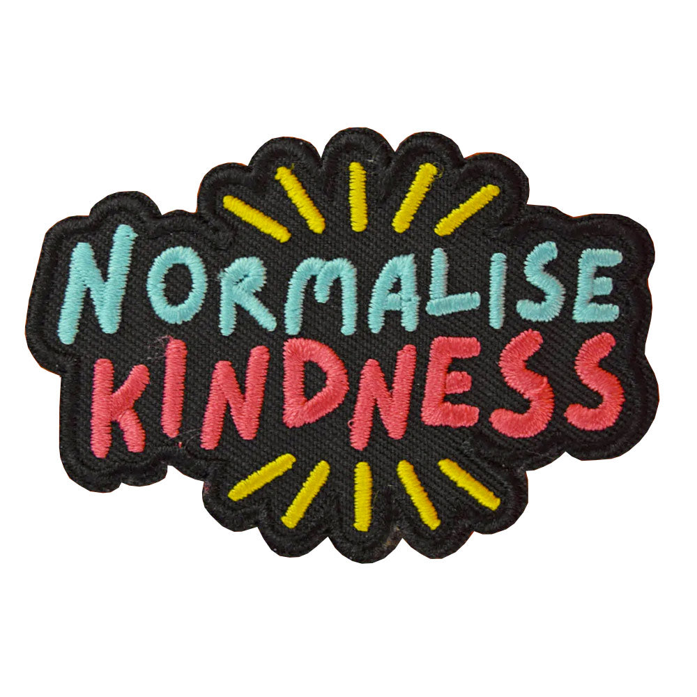 Normalise Kindness Iron-On Embroidered Festival Patch