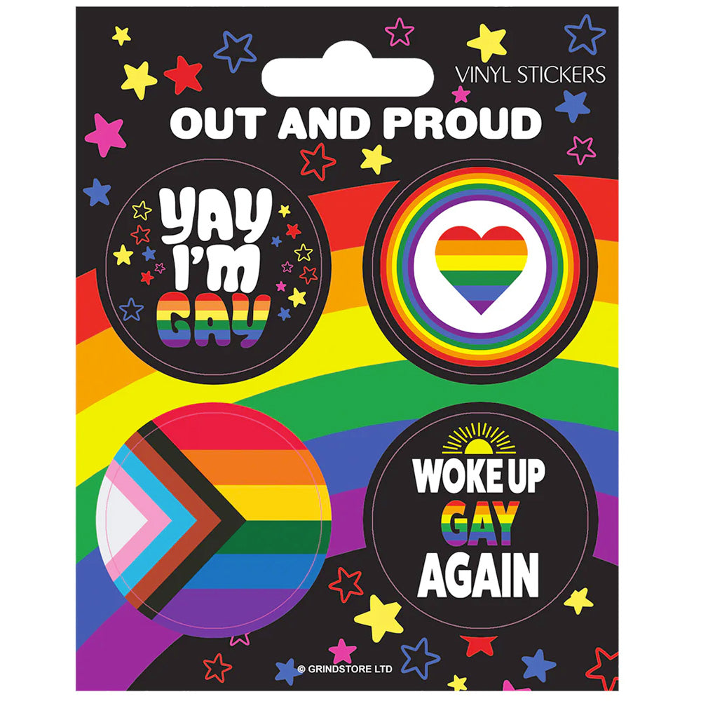Out And Proud Vinyl Sticker Set