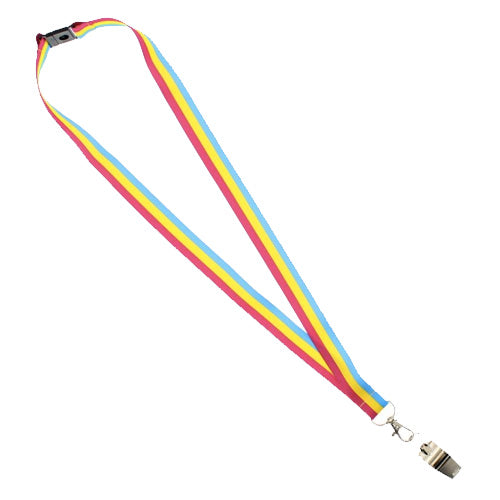 Pansexual Flag Lanyard And Whistle