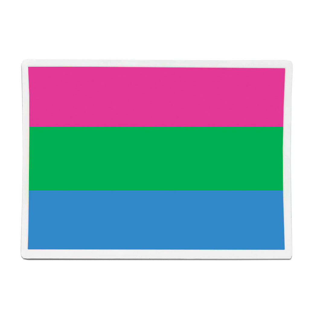 Polysexual Flag Rectangle Vinyl Waterproof Sticker