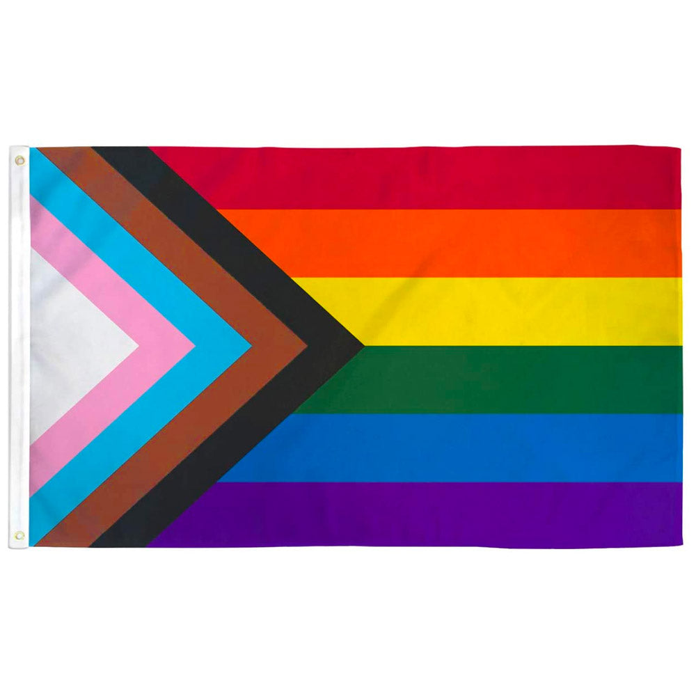 Progress Pride Flag (3ft x 2ft Premium)