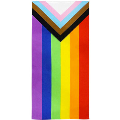 Progress Pride Rainbow Microfibre Beach / Bath Towel
