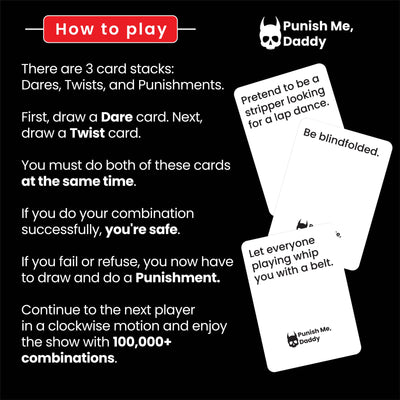 Punish Me, Daddy Card Game