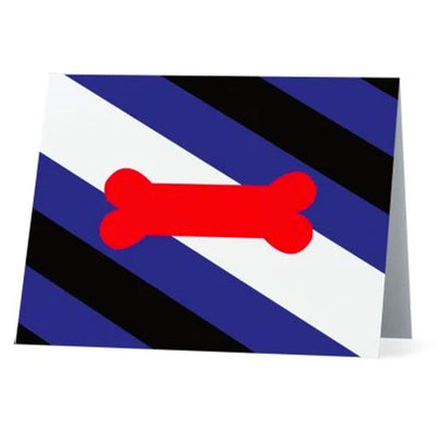 Flag Card Puppy Pride Flag - Greetings Card