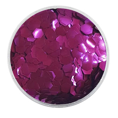 MUOBU Biodegradable Purple Glitter - Chunky Hexagon Metallic Glitter