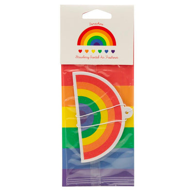Gay Pride Rainbow Strawberry Scented Air Freshener