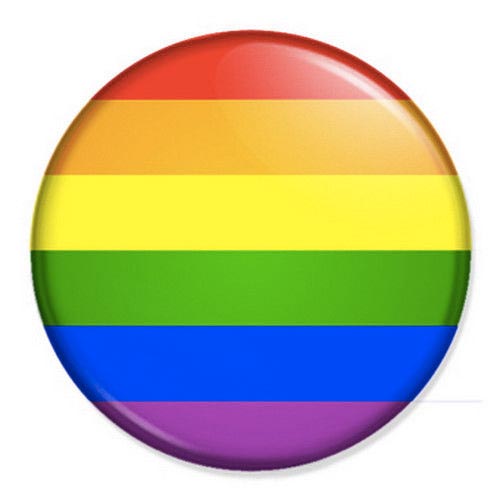 Gay Pride Rainbow Small Pin Badge