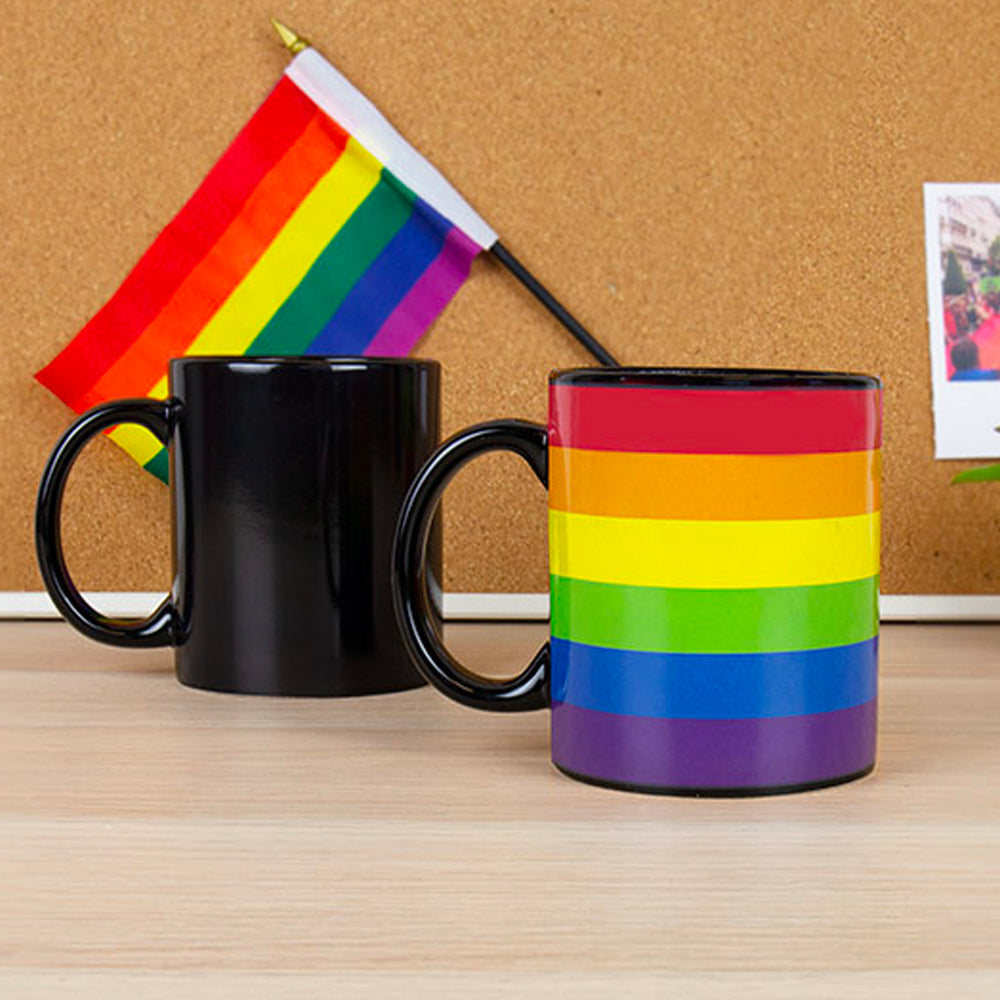 Gay Pride Rainbow Heat Reveal Mug