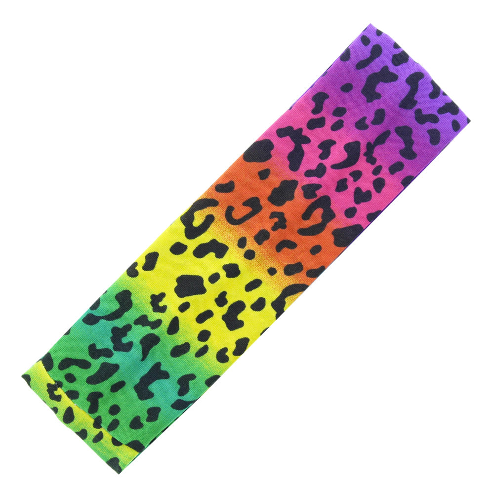 Gay Pride Rainbow Headband (Leopard Print)