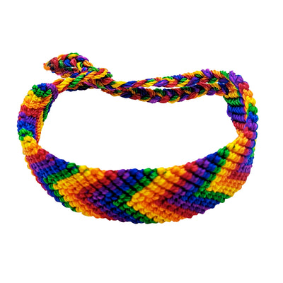 Gay Pride Rainbow Palm-Tree Friendship Bracelet