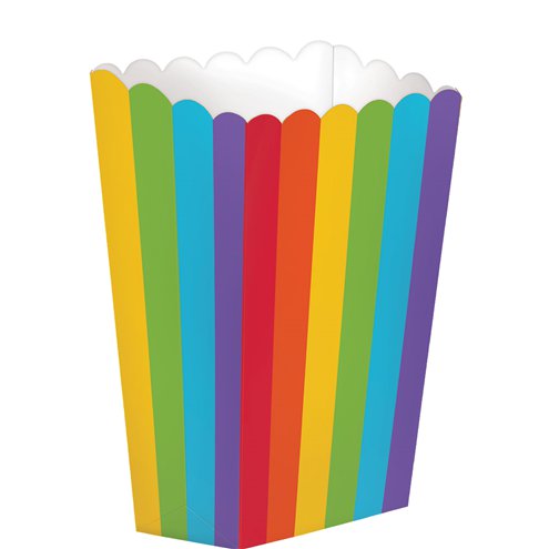 Gay Pride Rainbow Popcorn Boxes (5 Boxes)