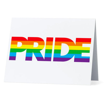 Flag Card Rainbow Pride Flag - Greetings Card