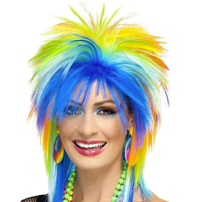Gay Pride Rainbow Punk Style Wig