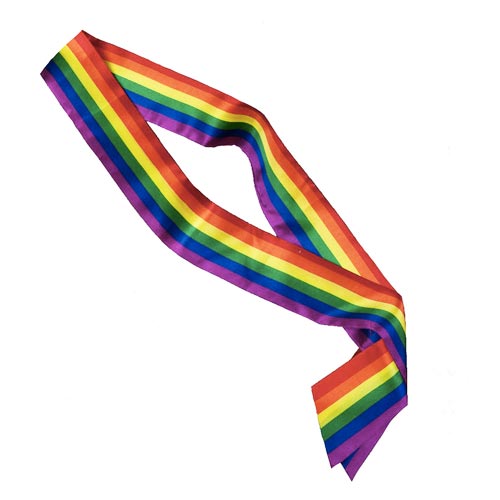 Gay Pride Rainbow Sash