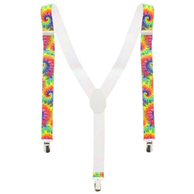 Gay Pride Rainbow Tie-Dye Braces