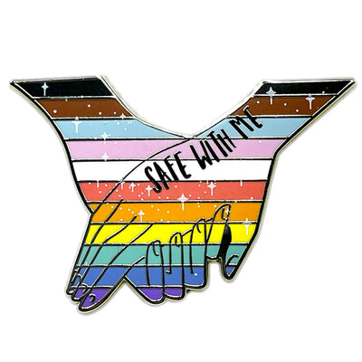 DOM & INK Safe With Me - Inclusive Progress Pride Pin