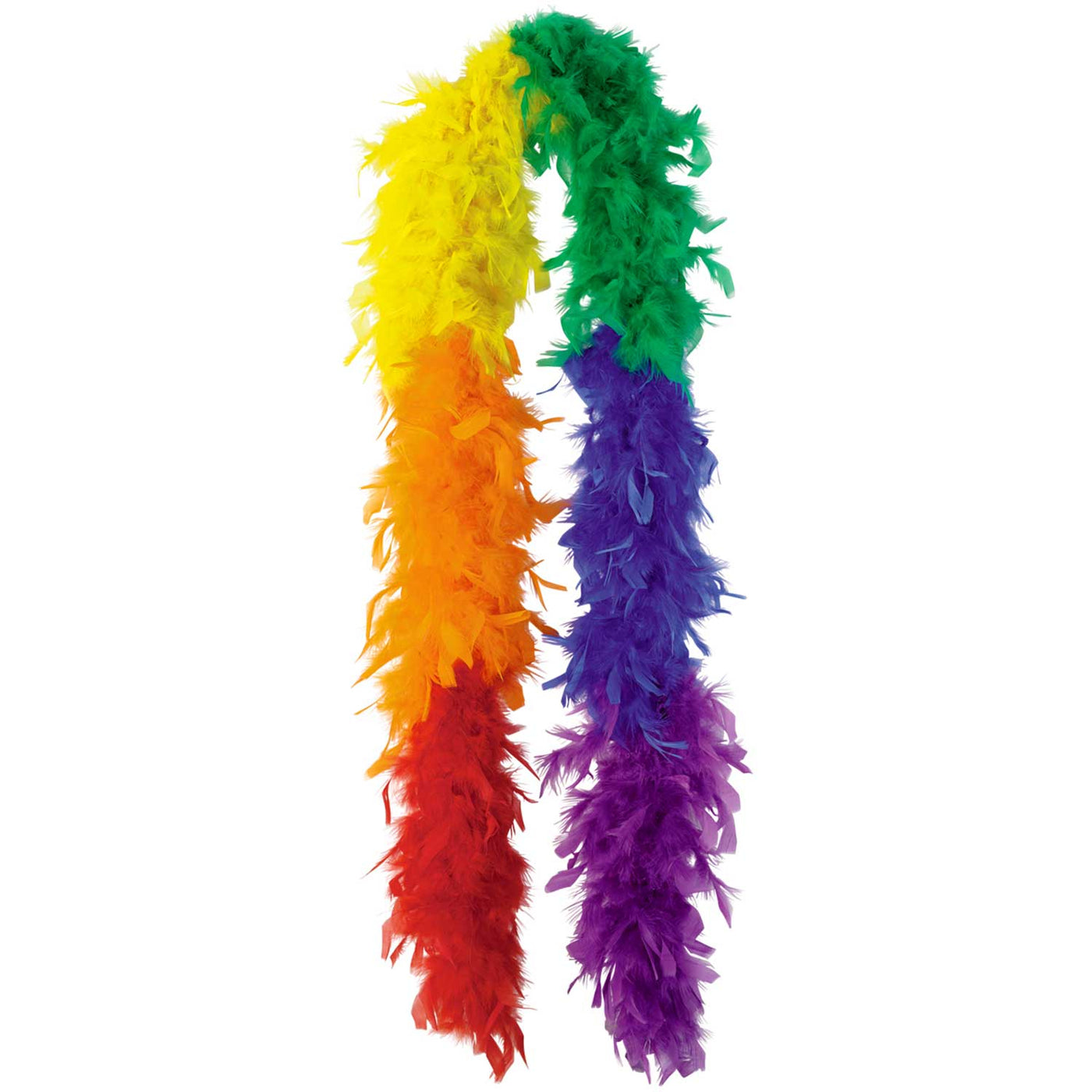 Gay Pride Rainbow Feather Boa (Style 2)