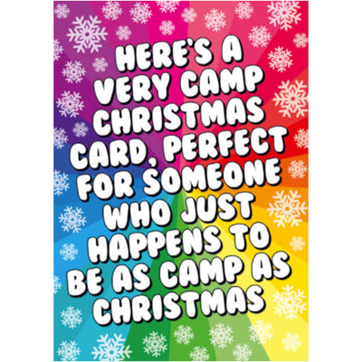 Here's A Very Camp Christmas Card - Christmas Card