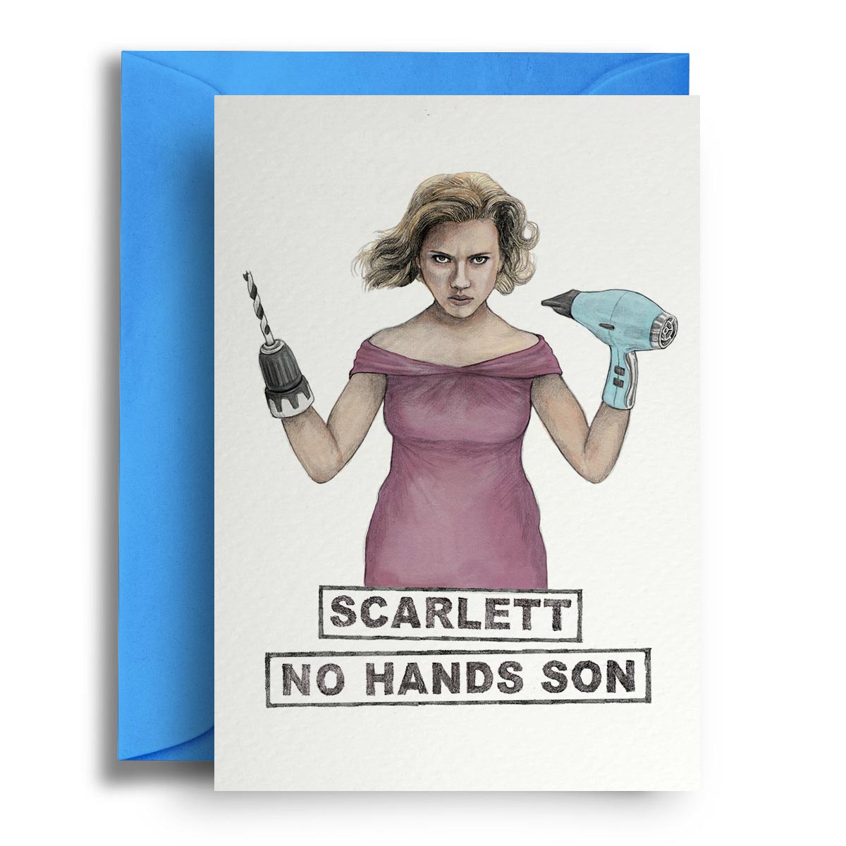Scarlett No Hands Son - Greetings Card